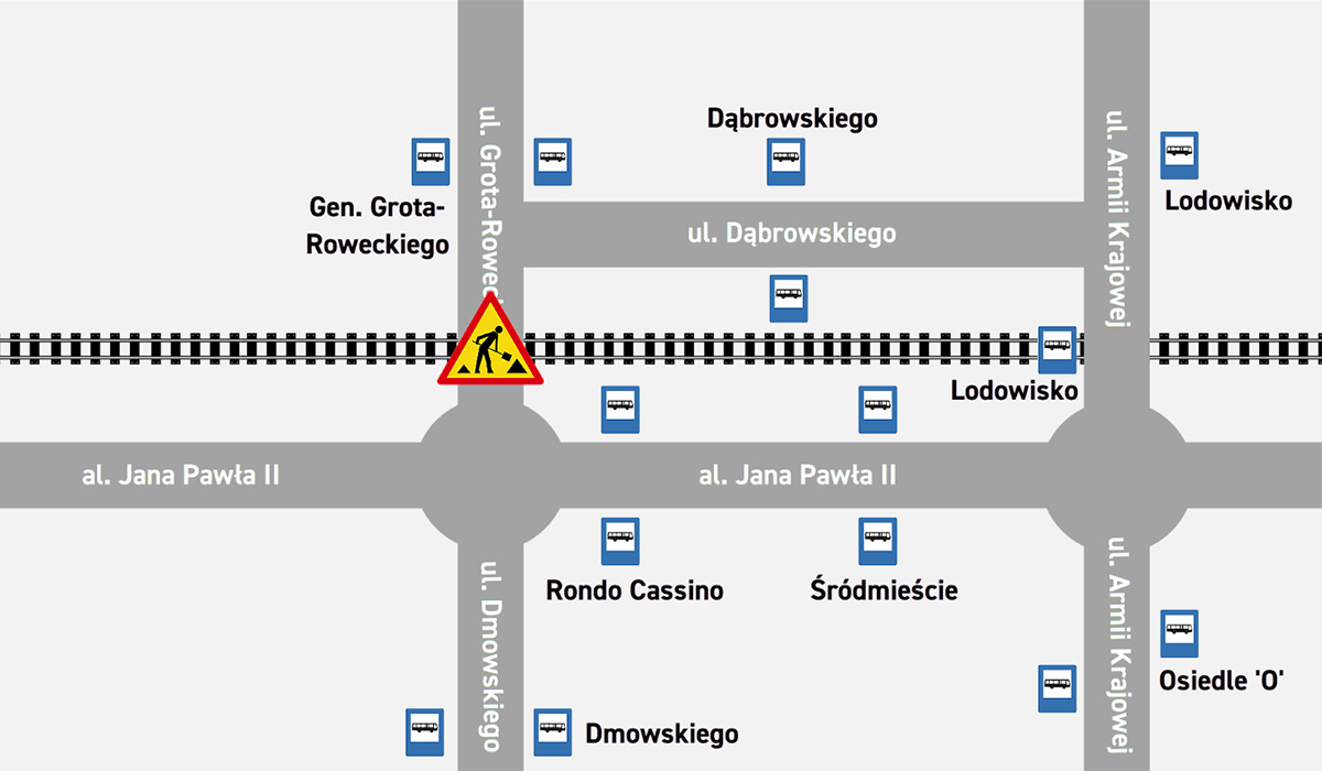 Remont wiaduktu na ul. Grota-Roweckiego